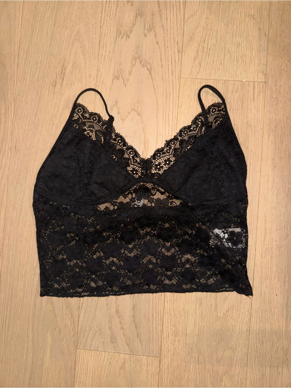 Black Lace Bralette Crop Top - Women Intimates & Sleepwear